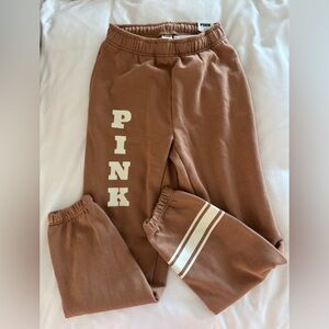 PINK Victoria's Secret Ivy Fleece Campus Jogger Sweatpants